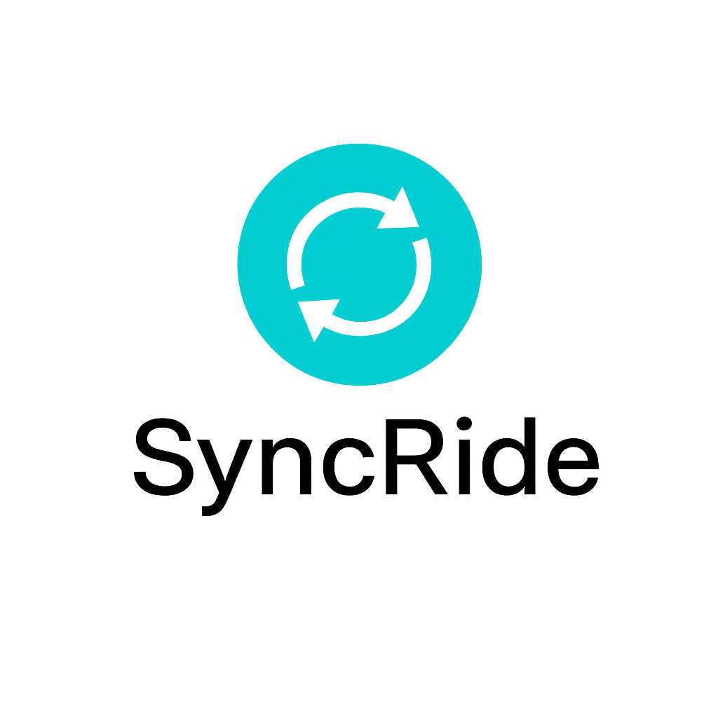 logo for sync ride a